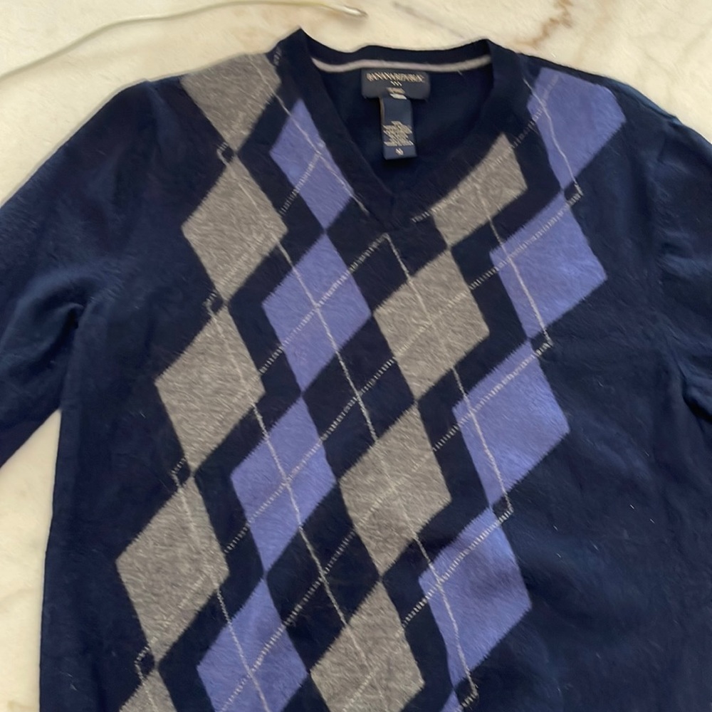 Banana Republic argyle sweater. Size M